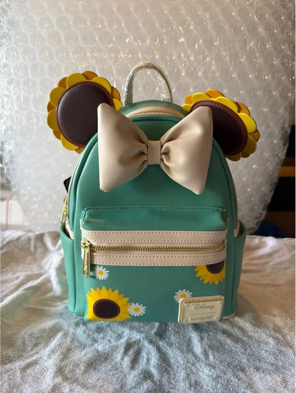 Loungefly Disney Minnie Mouse Sunflower Backpack NWT